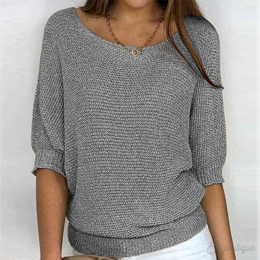 Vrouwen Elegante Crew Neck Pullover Trui