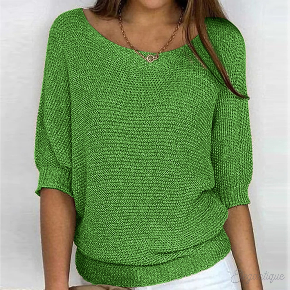 Vrouwen Elegante Crew Neck Pullover Trui