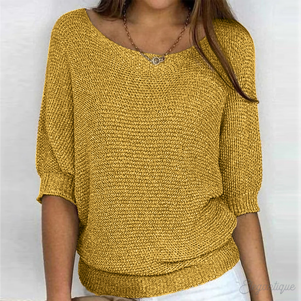 Vrouwen Elegante Crew Neck Pullover Trui