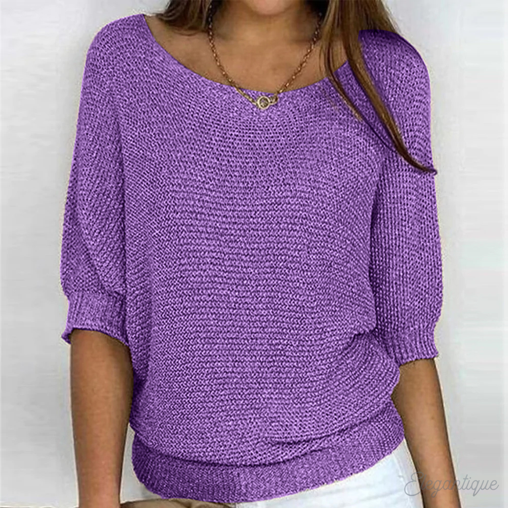 Vrouwen Elegante Crew Neck Pullover Trui