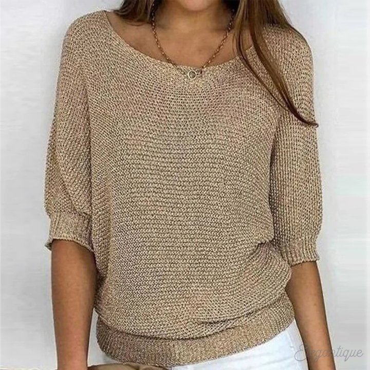 Vrouwen Elegante Crew Neck Pullover Trui