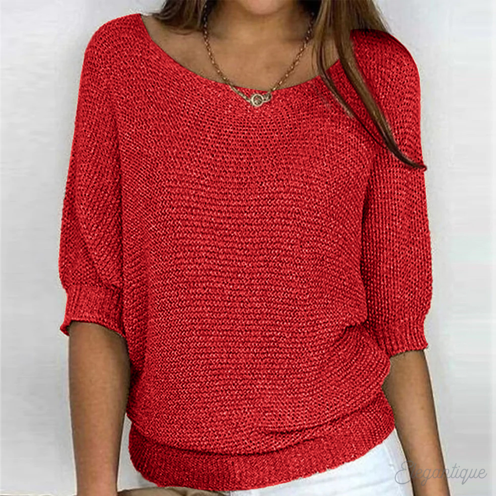 Vrouwen Elegante Crew Neck Pullover Trui