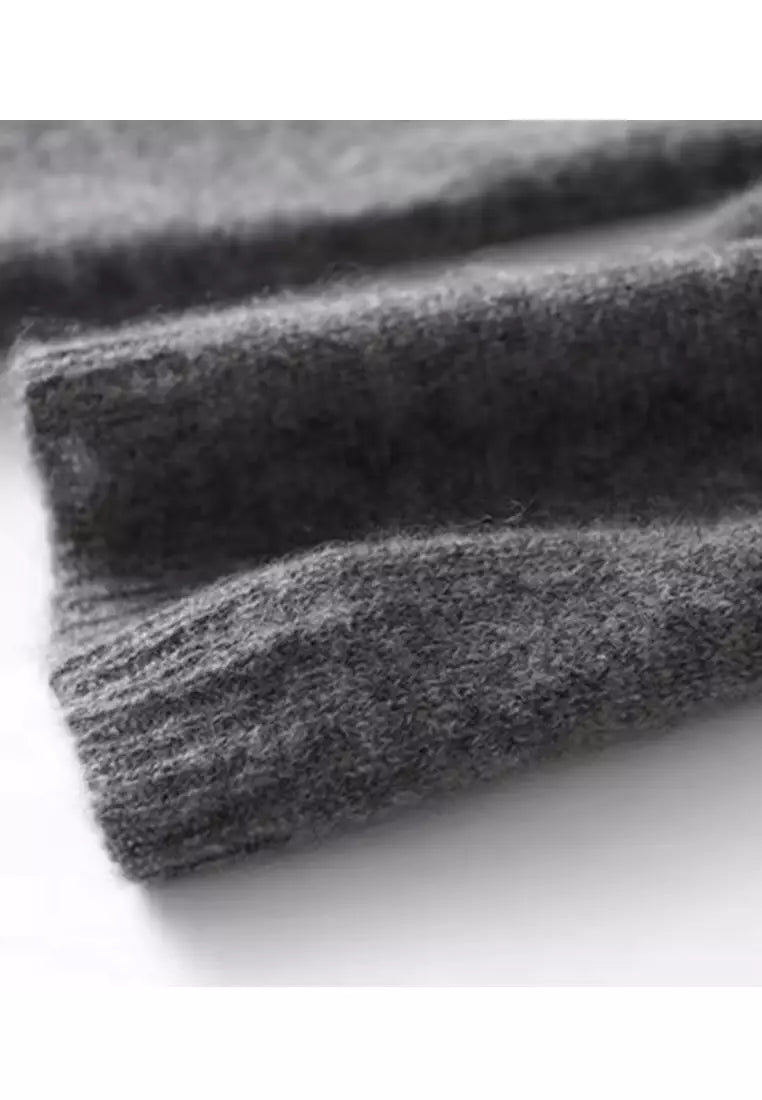 Dames Zachte Brei Knopen V-Hals Cardigan