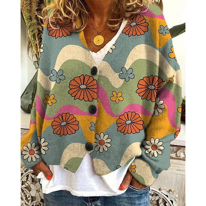 Hazel | Bloemige Open-Front Cardigan