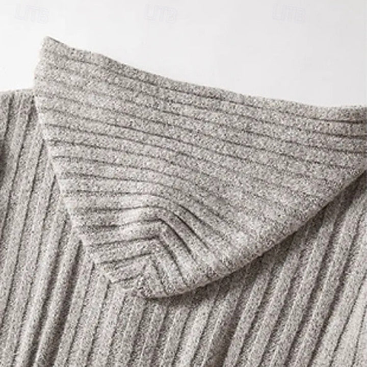 Graham | Kabelgebreide Hoodie Cardigan