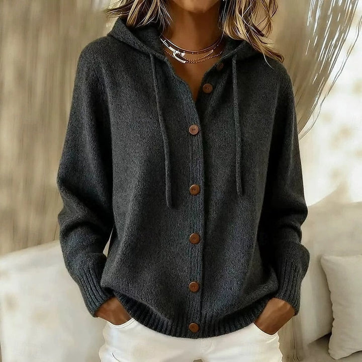 Freya | Gewatteerde Knopen-Down Cardigan
