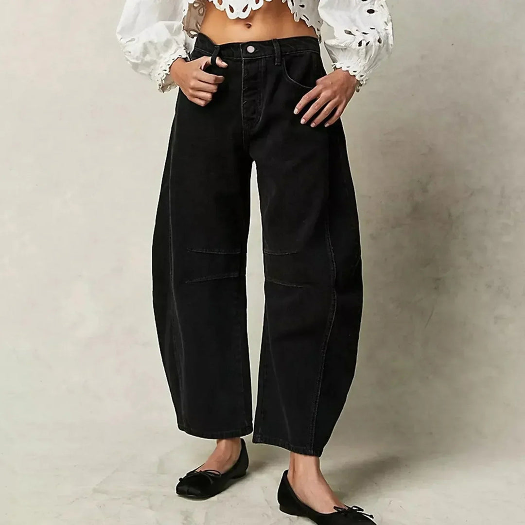 Virginia | Dames Hoge Taille Barrel Leg Broek