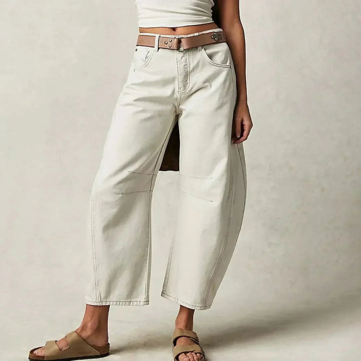Virginia | Dames Hoge Taille Barrel Leg Broek