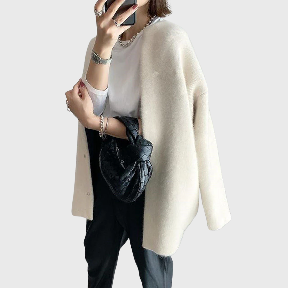 Wanda | Langlijn Open-Front Cardigan