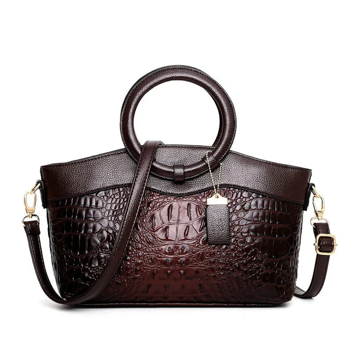L'Adrienne Geperst Vintage Leren Tas