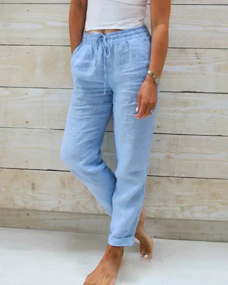 Van Dal | Dames Relaxed Linnenmix Broek