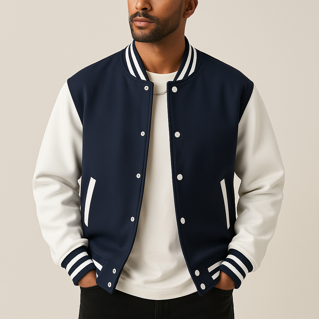 Van Dal | Heren Varsity Contrast Mouw Jast