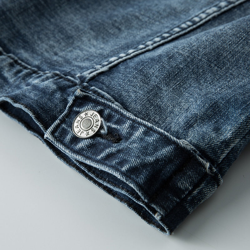 Van Dal | Heren Denim Jast met Omklapbare Kraag