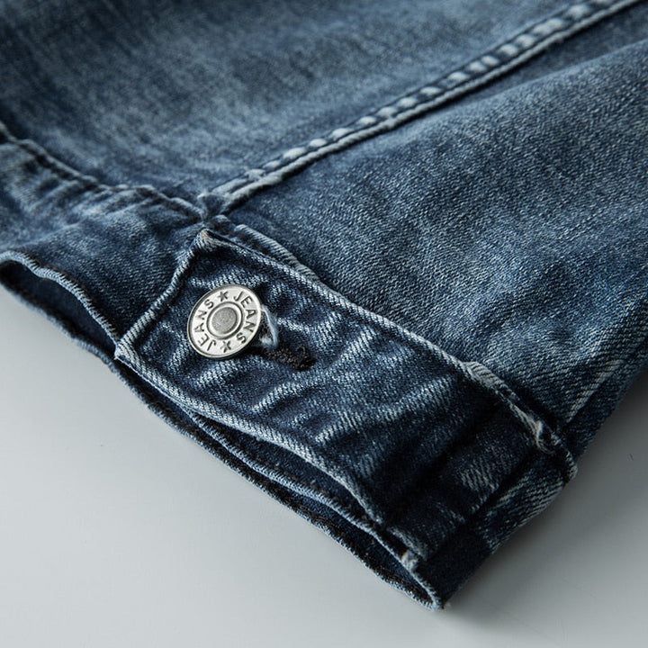 Van Dal | Heren Denim Jast met Omklapbare Kraag