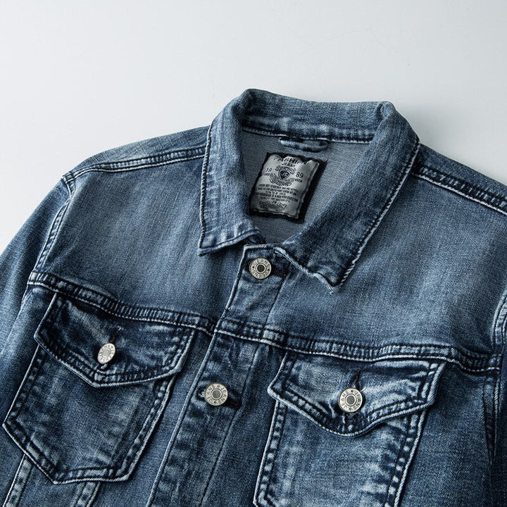 Van Dal | Heren Denim Jast met Omklapbare Kraag