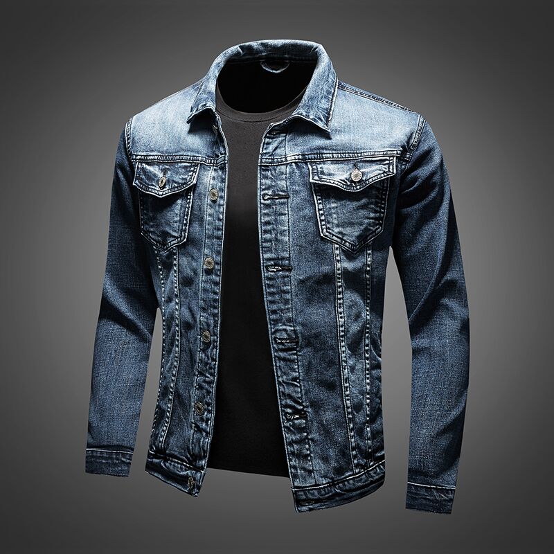 Van Dal | Heren Denim Jast met Omklapbare Kraag