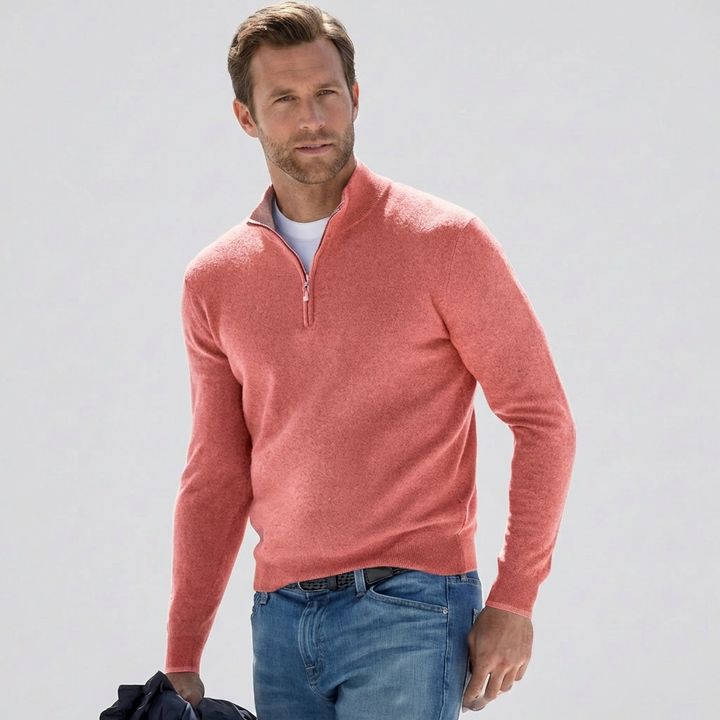 Van Dal | Ademend Kwart-Zip Breipullover