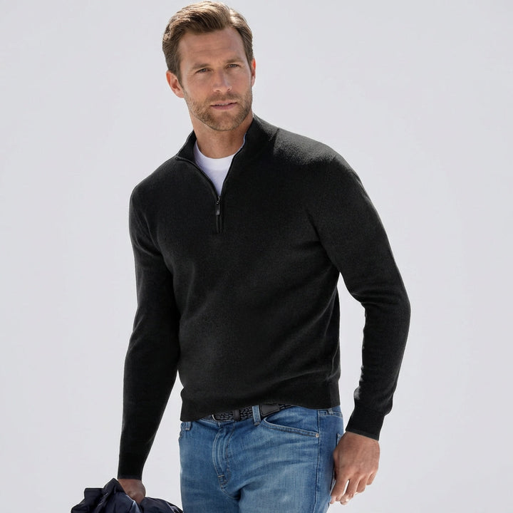 Van Dal | Ademend Kwart-Zip Breipullover