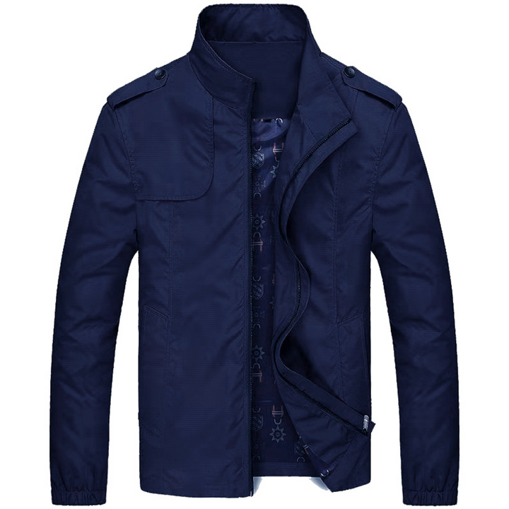 Lichte Bomberjack met Staande Kraag
