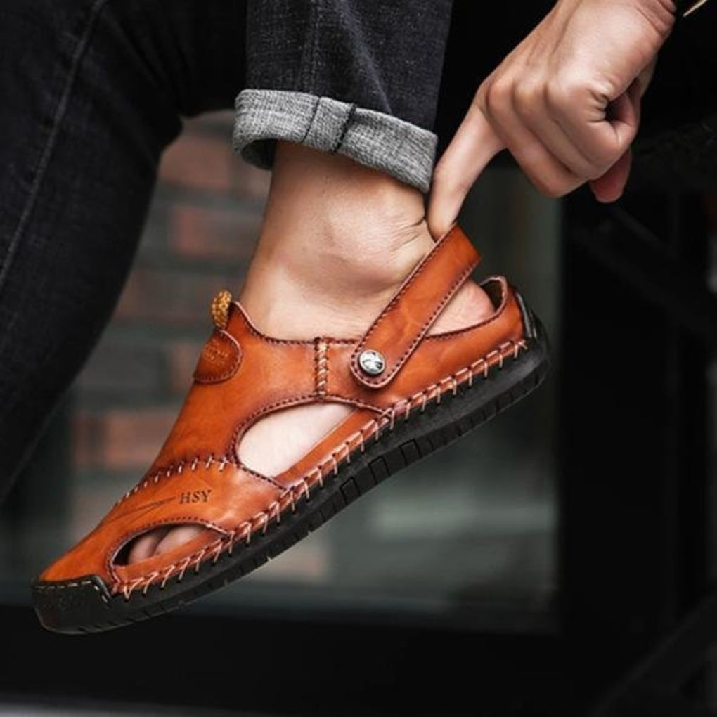 Van Dal | Ademend Leren Stitch Sandalen