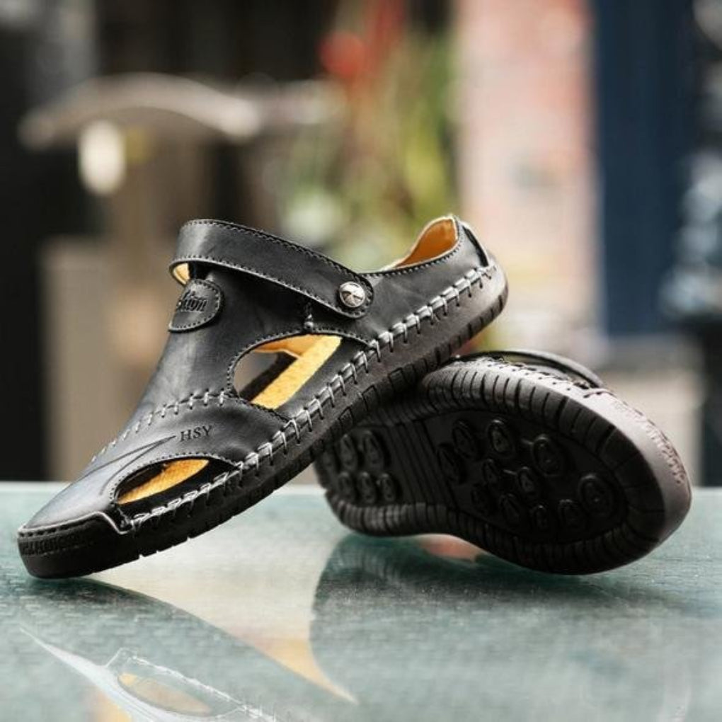 Van Dal | Ademend Leren Stitch Sandalen