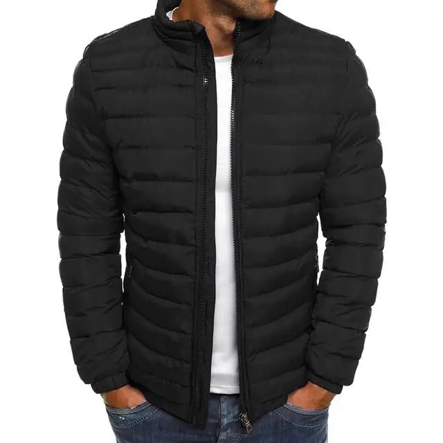 Gequiltte Stand-Up Kraag Puffer Jast