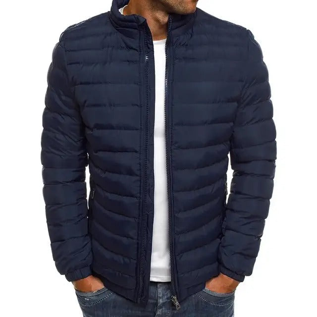 Gequiltte Stand-Up Kraag Puffer Jast