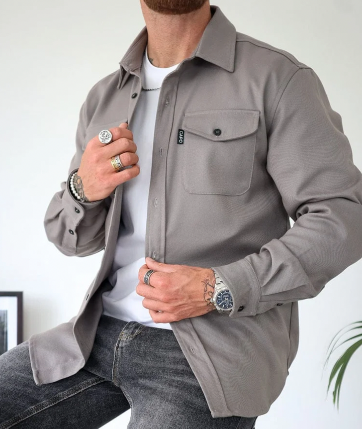 Heren Veelzijdige Katoenmix Shirtjas