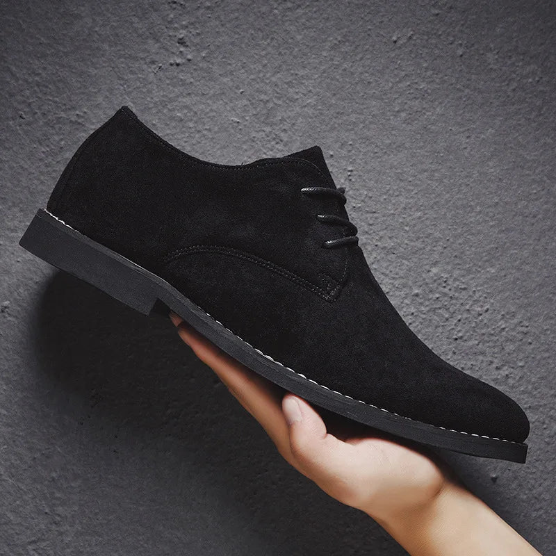 Verfijnde Suède Comfortabele Derby Schoenen