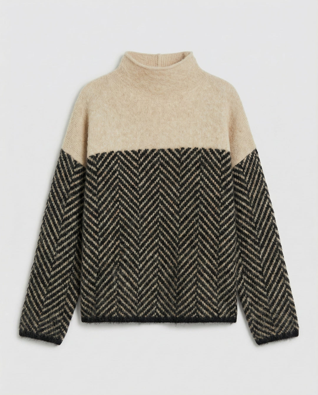 Van Dal | Dames Mock Neck Gebreide Pullover Trui
