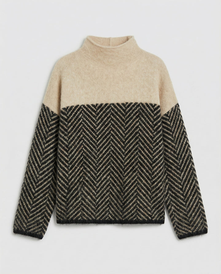Van Dal | Dames Mock Neck Gebreide Pullover Trui