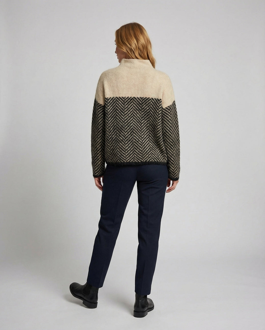Van Dal | Dames Mock Neck Gebreide Pullover Trui