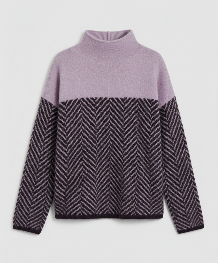 Van Dal | Dames Mock Neck Gebreide Pullover Trui