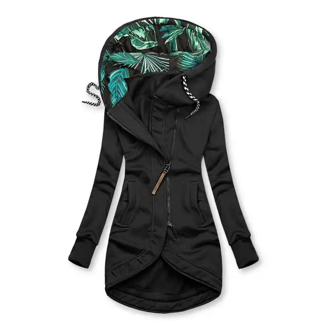 Van Dal | Dames Asymmetrische Rits Lange Hoodie