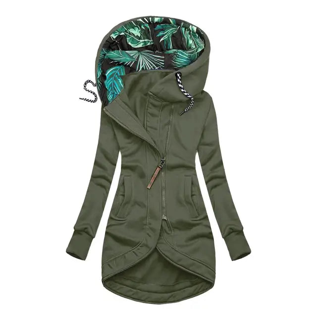 Van Dal | Dames Asymmetrische Rits Lange Hoodie