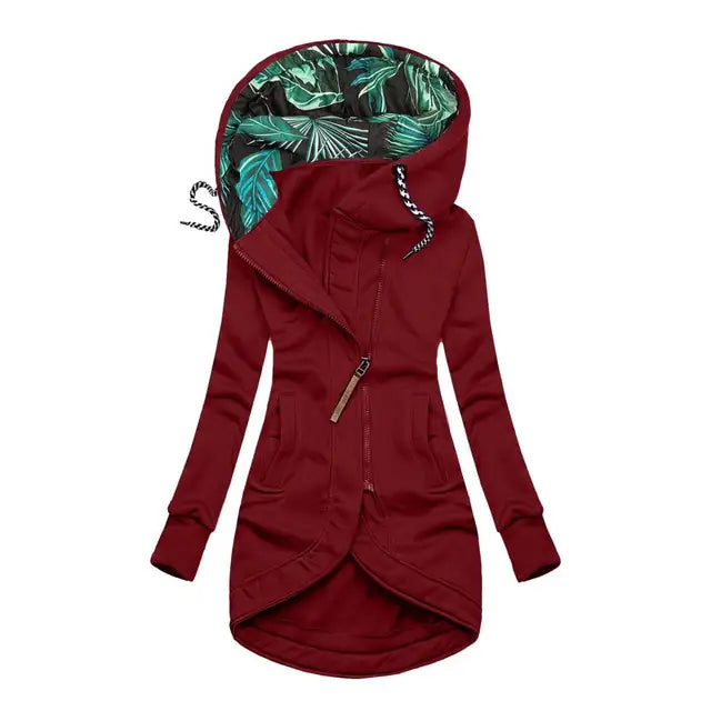 Van Dal | Dames Asymmetrische Rits Lange Hoodie