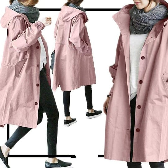 Van Dam | Dames Hooded Regenjas voor Windbescherming
