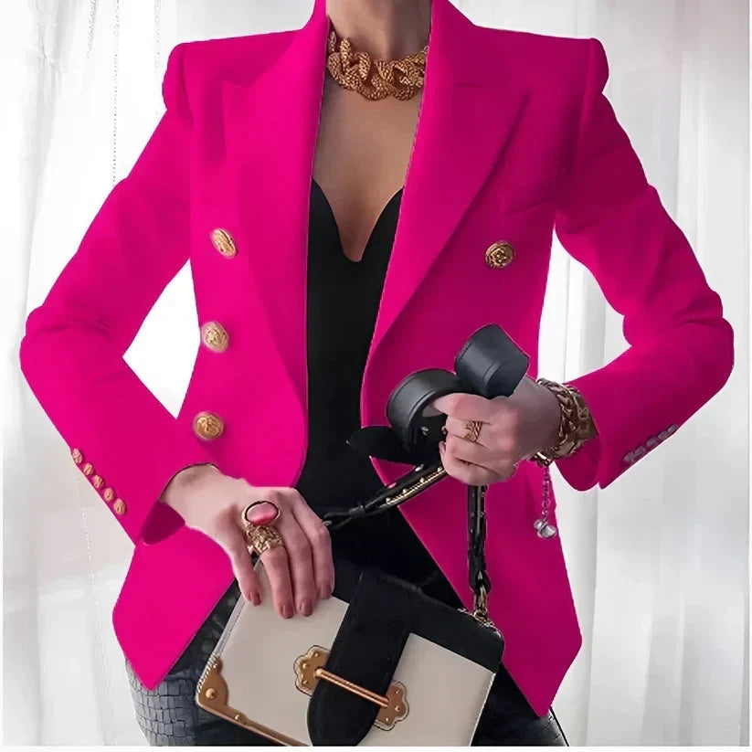 Van Dal | Dames Dubbelzijdige Blazer met Gouden Knopen