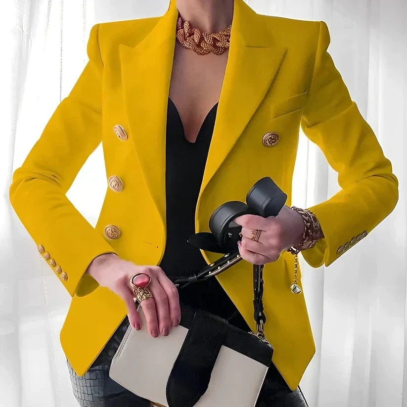 Van Dal | Dames Dubbelzijdige Blazer met Gouden Knopen