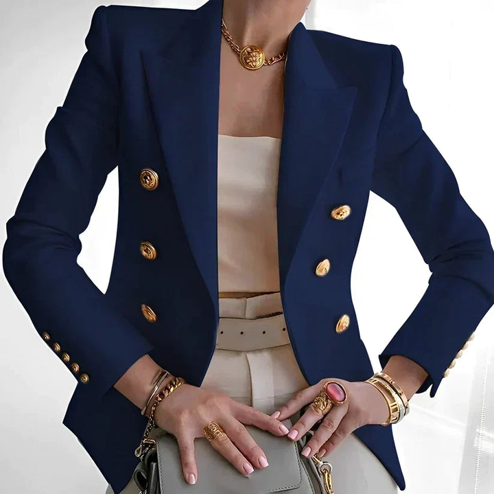 Van Dal | Dames Dubbelzijdige Blazer met Gouden Knopen