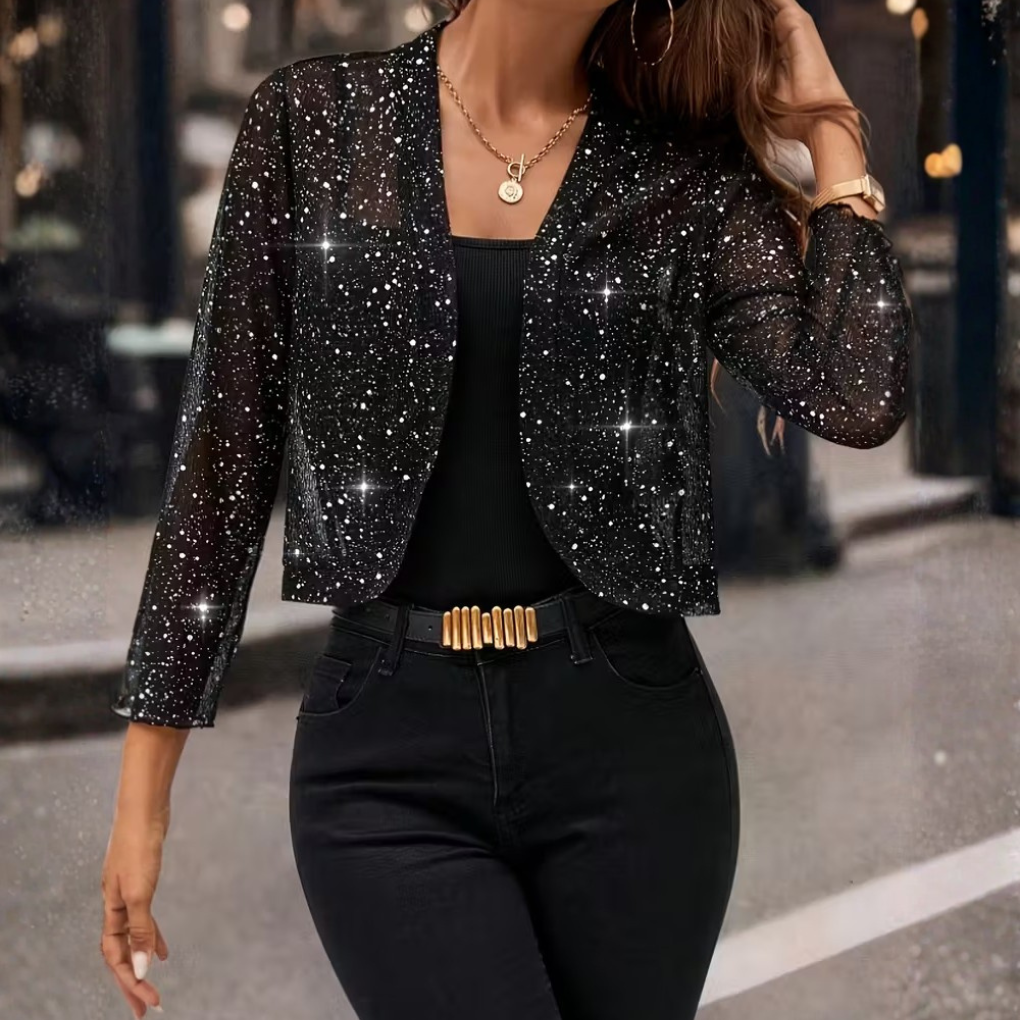Van Dal | Shimmer Sequin Open Front Jast