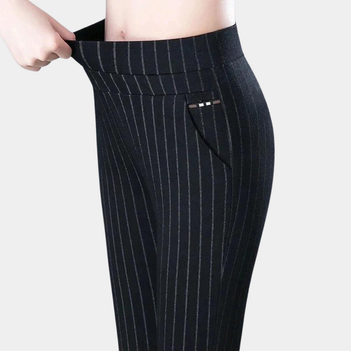 Van Dal | Dames Hoge Taille Stretch Pinstripe Broek