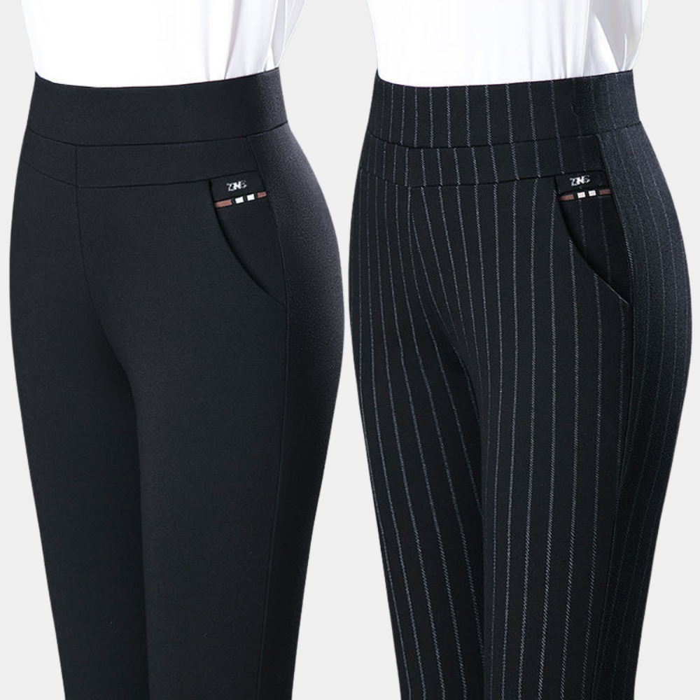 Van Dal | Dames Hoge Taille Stretch Pinstripe Broek