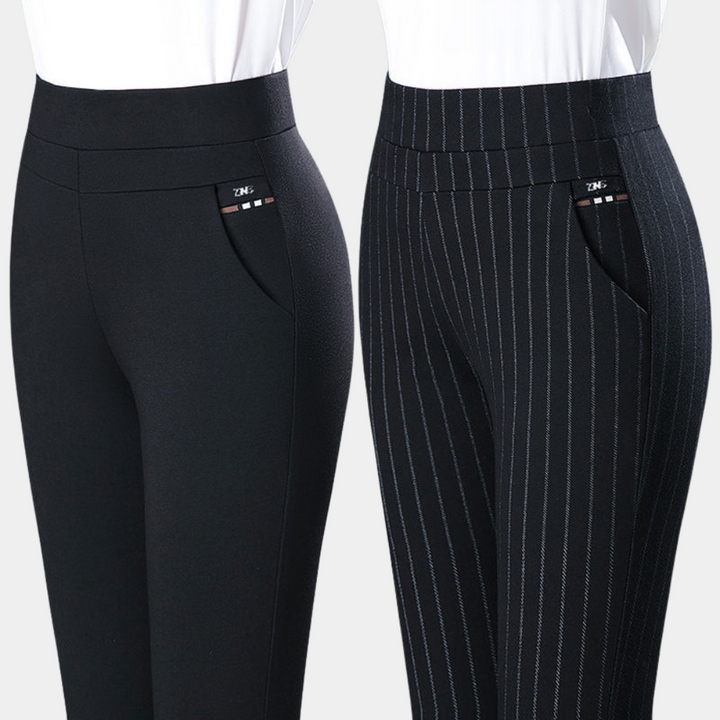 Van Dal | Dames Hoge Taille Stretch Pinstripe Broek