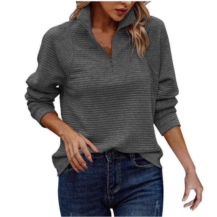 Van Dal | Dames Textured Quarter Zip Trui