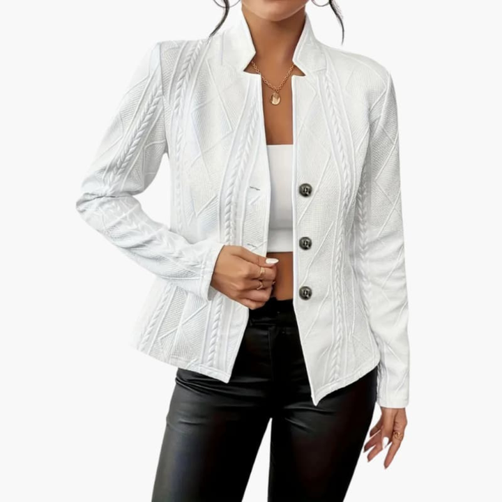 Van Dal | Textured Button-Front Blazer