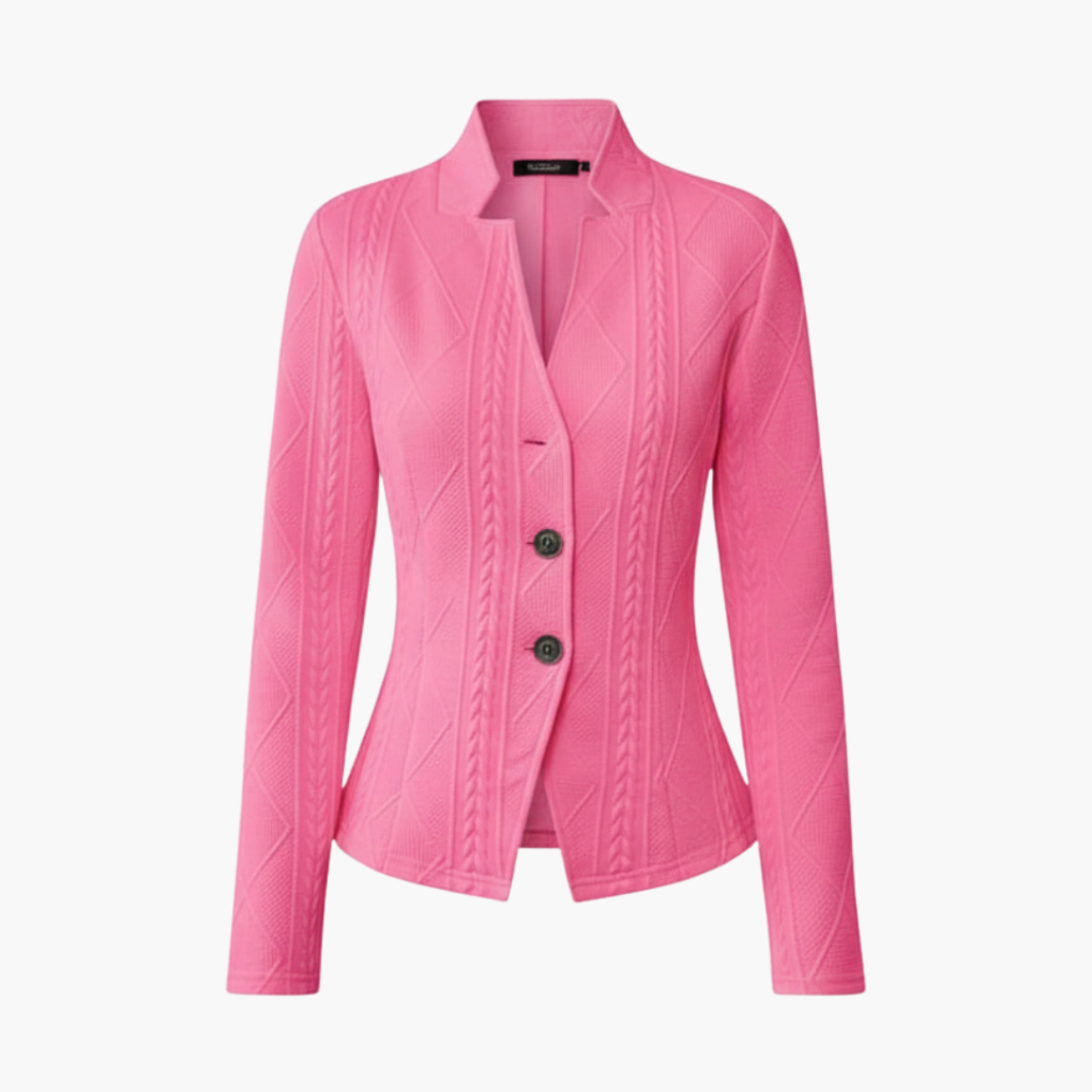 Van Dal | Textured Button-Front Blazer