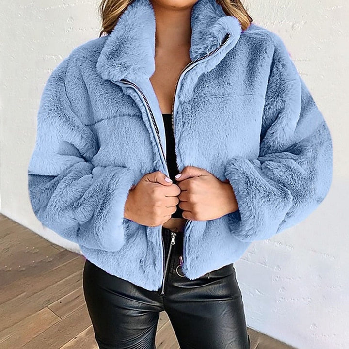 Estelle | Pluche Cropped Zip Jast